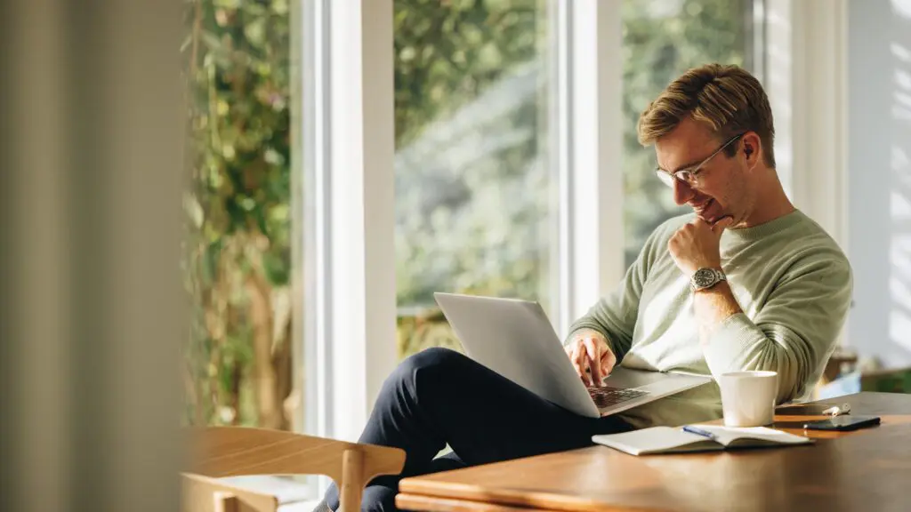 Man on laptop