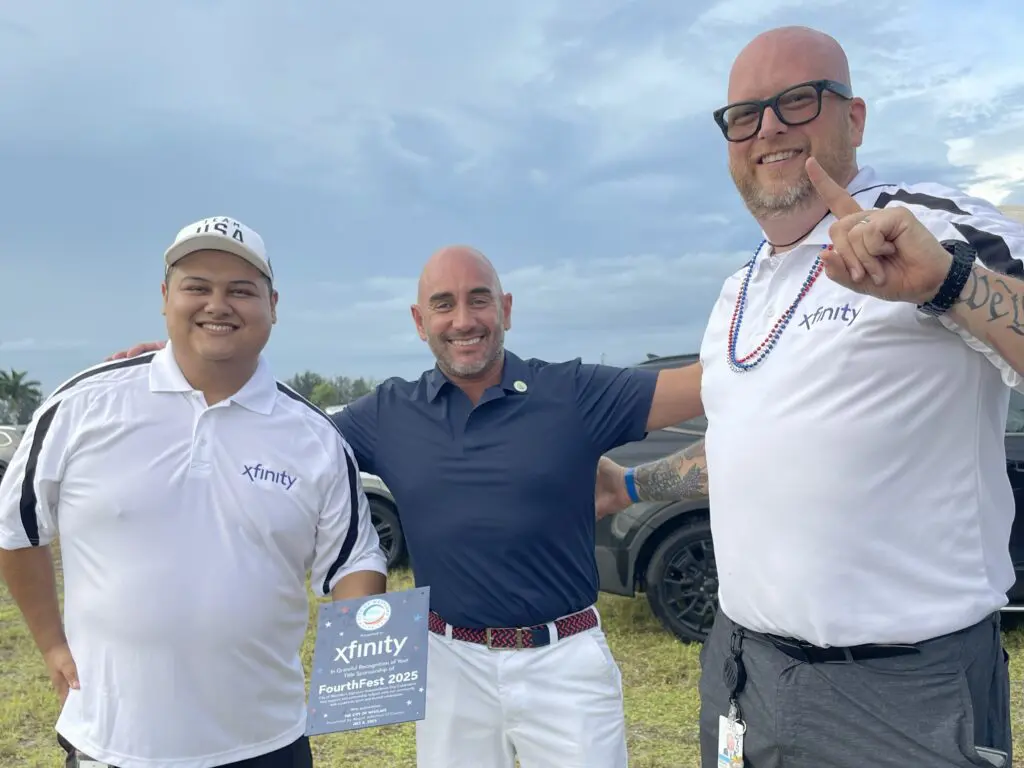 3 men smiling