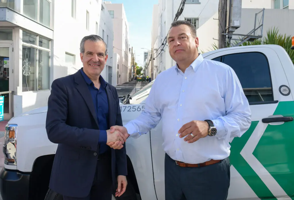 two men shaking hands