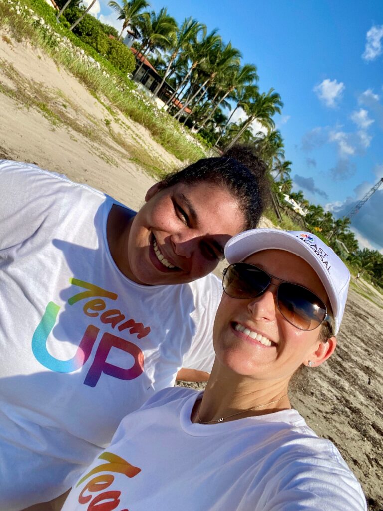 Comcast employees on beach in Palm Beach County