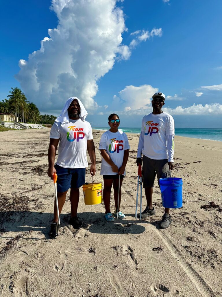 Comcast employees on beach in Palm Beach County