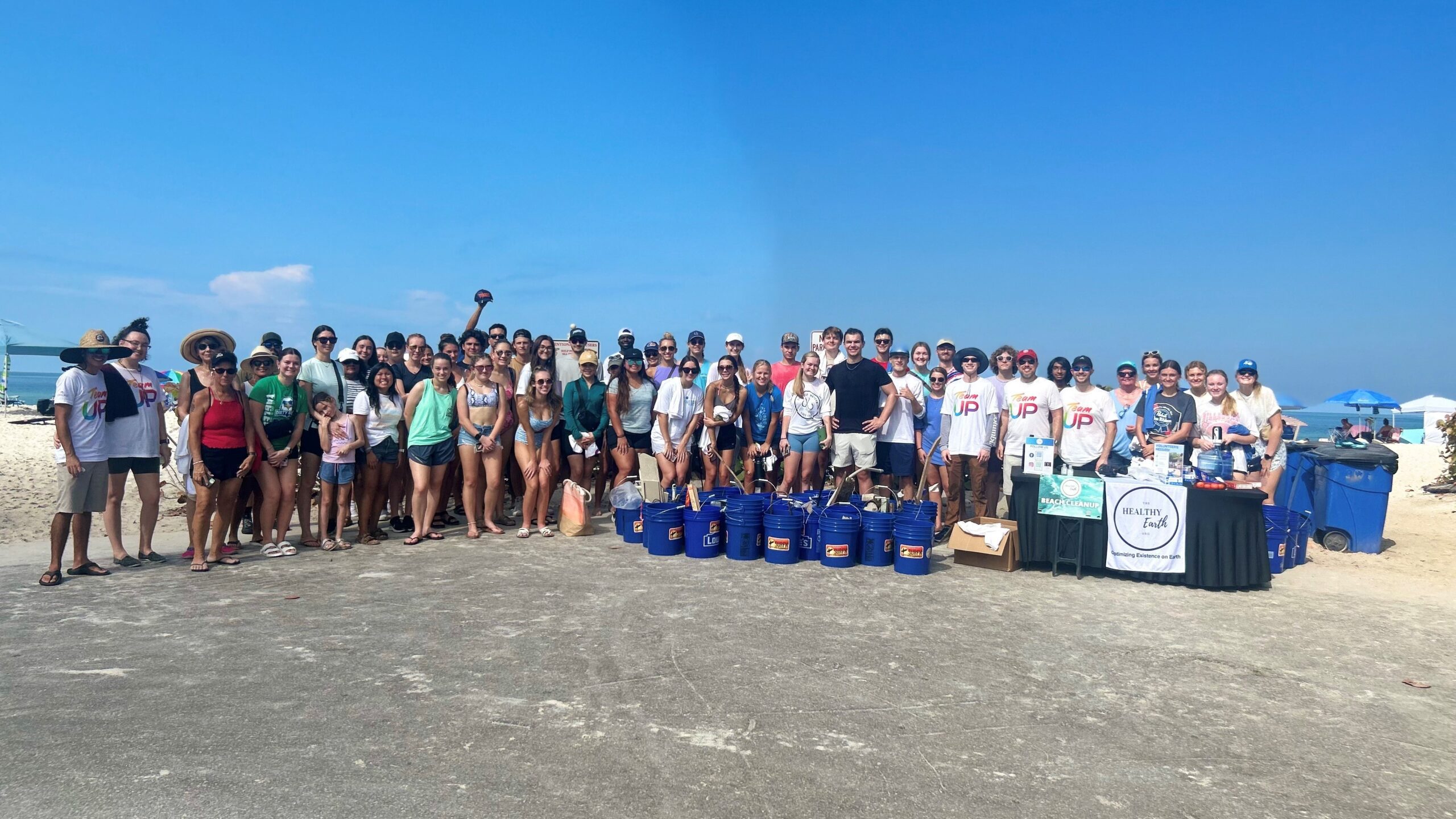 Comcast employees on Vanderbilt Beach in Naples