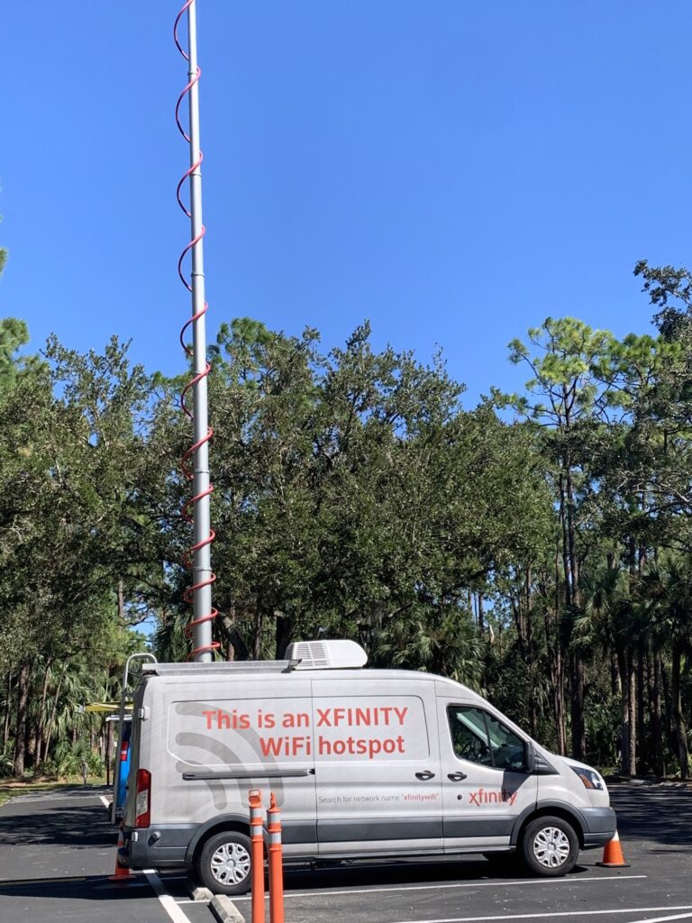 Xfinity WiFi Van stationed