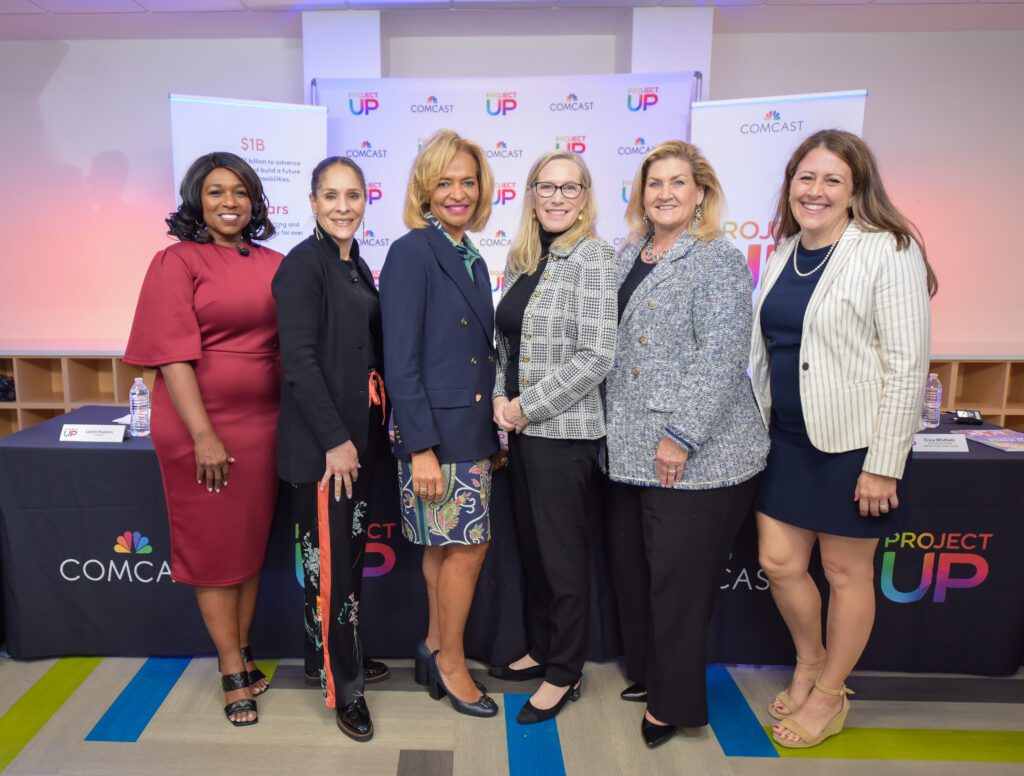 Six women posing for a photo