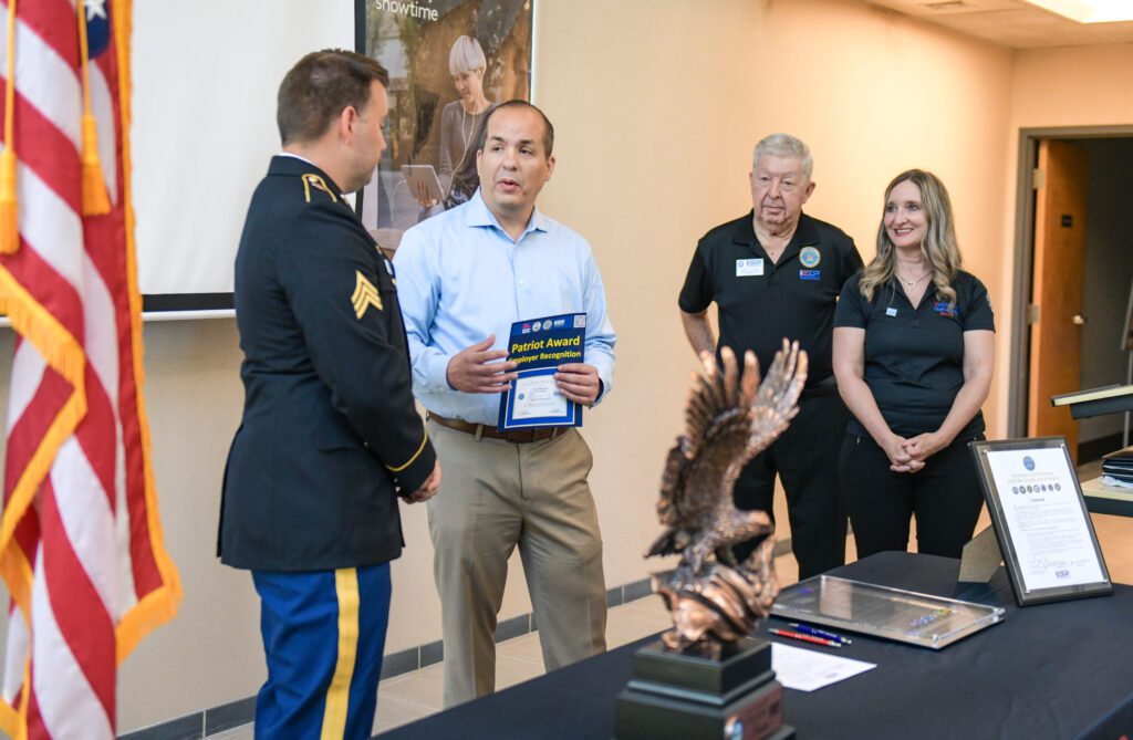 man received an award