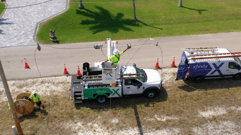 Technicians at work