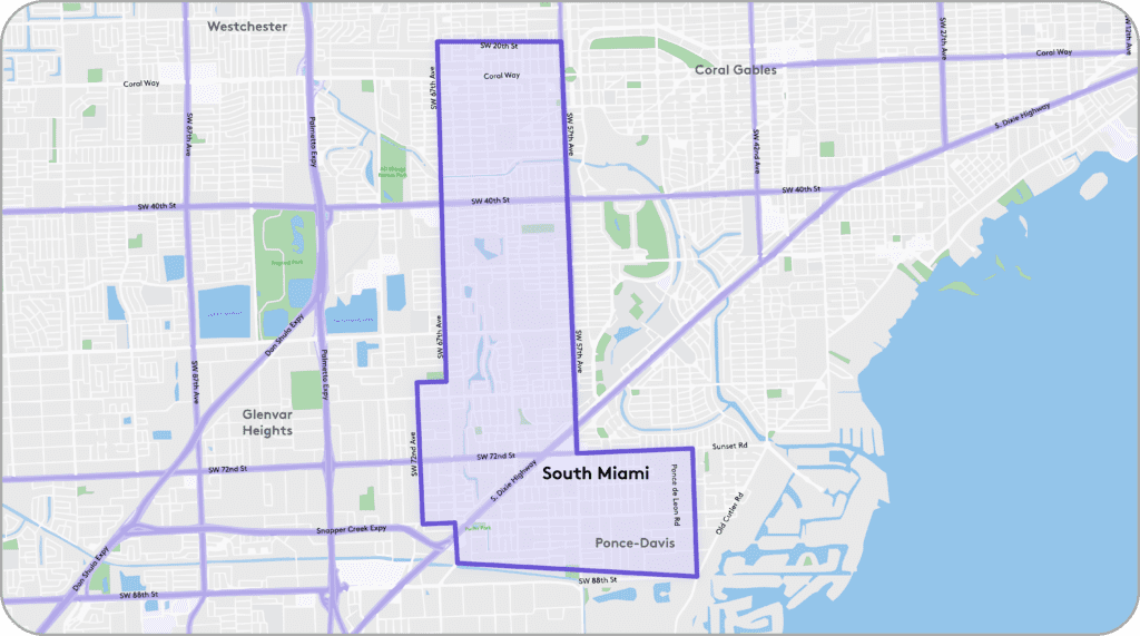 Partial map of Florida