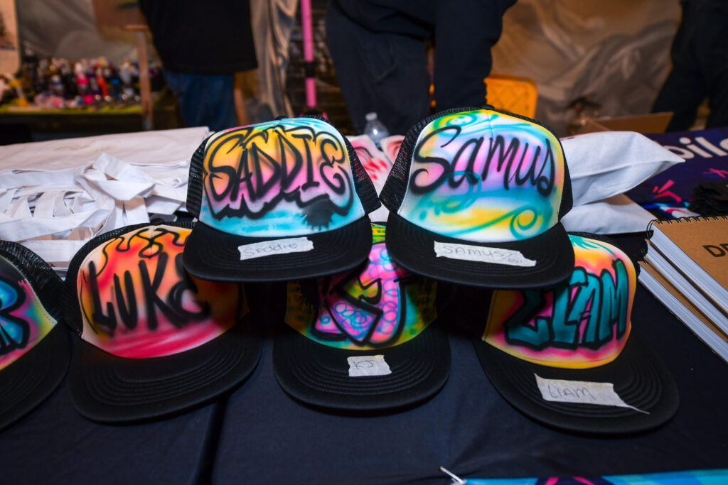 baseball caps airbrushed