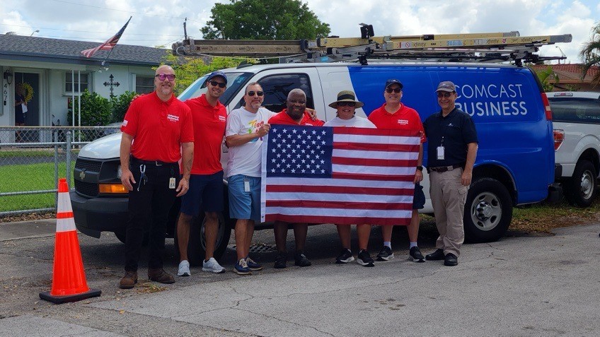 Comcast team participates in Operation Old Glory