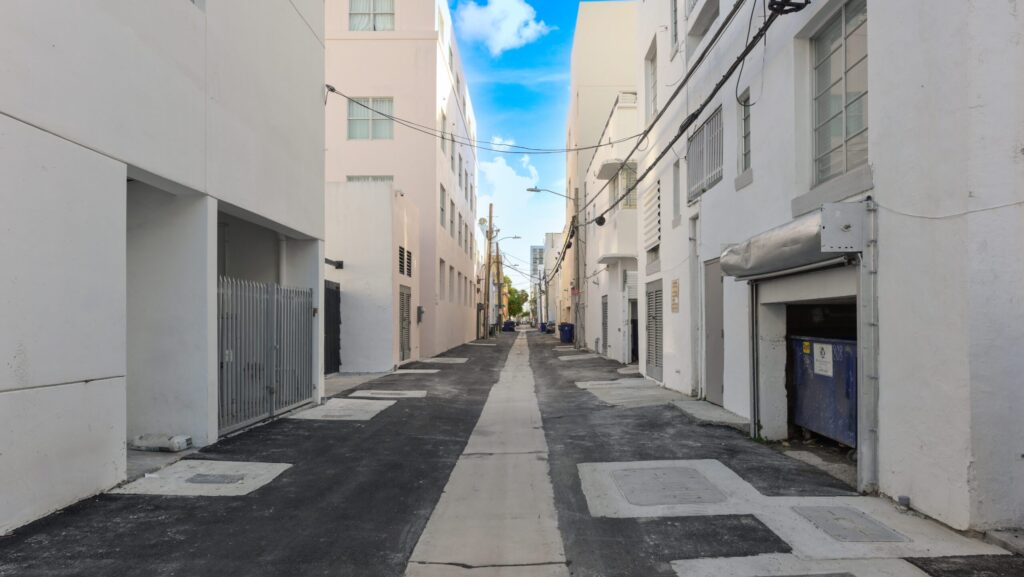 empty alley